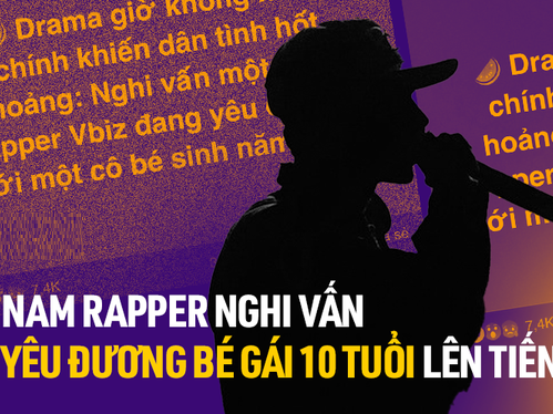 Nam rapper lên tiếng về nghi vấn yêu đương với bé gái 10 tuổi chấn động MXH