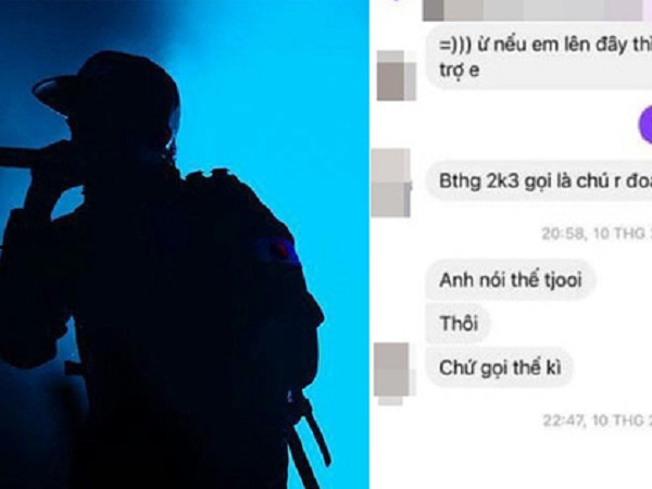 Phẫn nộ với đoạn tin nhắn được cho là của nam rapper Vbiz với bé gái 10 tuổi