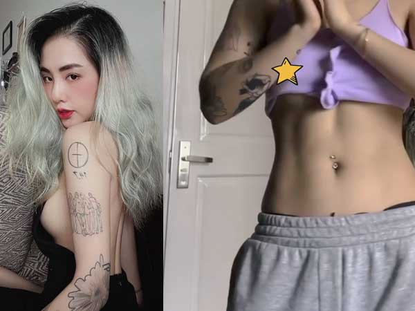 Bồ cũ Đạt G đăng clip 'thả rông' vòng 1 để lộ rõ nhũ hoa, còn vô tư đáp trả 'mặc chi cho nóng" khi bị thắc mắc
