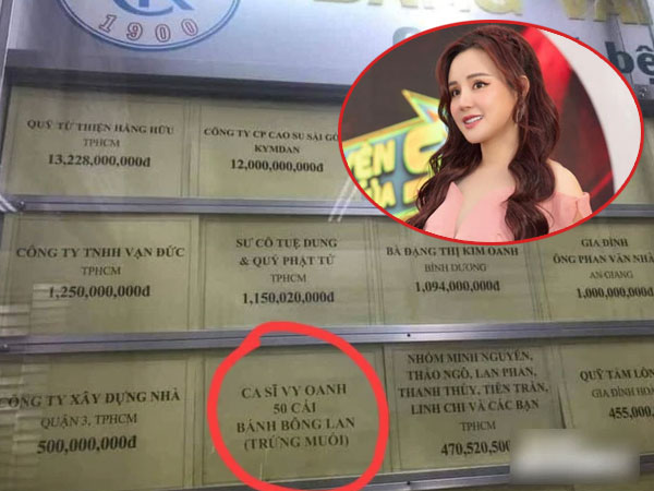 Vy Oanh lên tiếng khi liên tiếp bị vu khống, làm rõ chuyện quyên góp 50 chiếc bánh giữa danh sách ủng hộ tiền tỷ