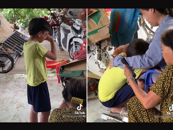 Nghe cuộc điện thoại cuối cùng từ ba, cậu bé lớp 6 khóc nghẹn không thành tiếng