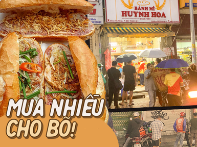 NGAY LÚC NÀY: Hàng chục người xếp hàng dưới mưa mua ổ bánh mì đắt nhất Sài Gòn, có khách hốt chục cái ăn "trả thù" mùa dịch!