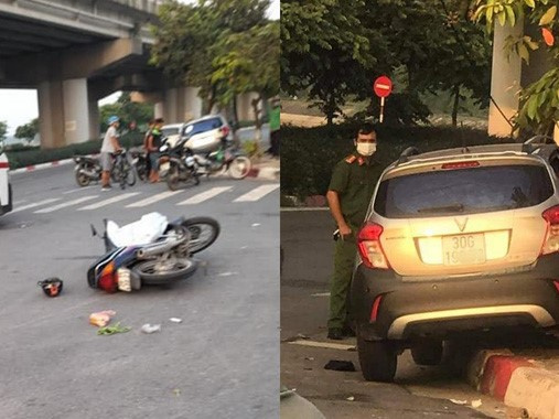 Hà Nội: Nữ tài xế điều khiển ô tô va chạm với xe máy khiến người đàn ông tử vong