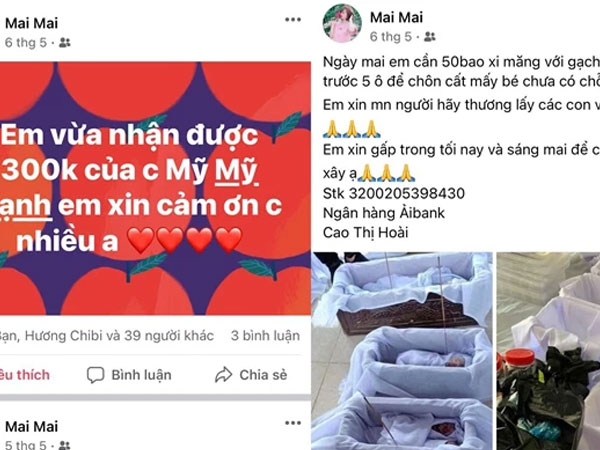 Người phụ nữ dùng 'nick ảo' kêu gọi quyên góp cho trẻ sơ sinh xấu số, chiếm đoạt tiền của gần 1.000 nhà hảo tâm