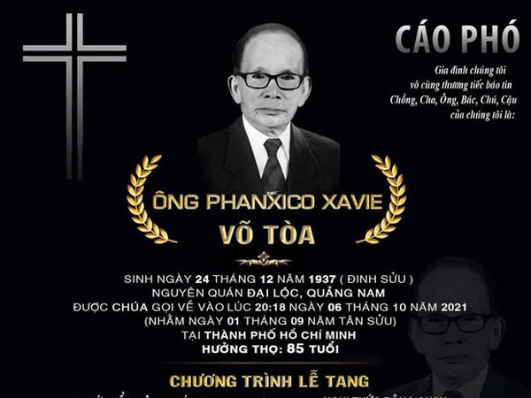Cáo phó bố ruột NS Hoài Linh: Gia đình miễn thăm viếng và phúng điếu, nam danh hài đại diện các con tại Việt Nam lo hậu sự cho bố