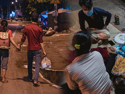 Đôi chân phồng rộp trên hành trình đi bộ hồi hương của những lao động nghèo, cả gia đình 4 người chỉ có 7.000 đồng dắt lưng
