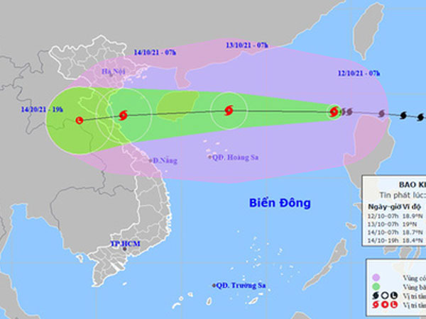 Bão số 8 đi vào biển Đông, hoàn lưu rộng, gió mạnh cấp 6 trở lên trải dài 600km