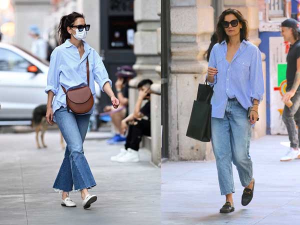 Katie Holmes đúng là 'nghiện' quần jeans, cô có loạt cách mix chuẩn sành điệu cho nàng 30+