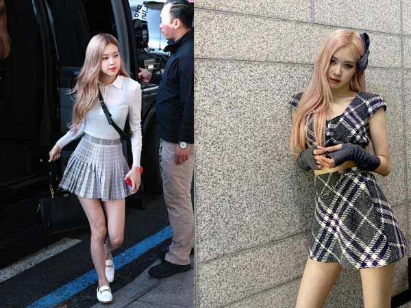 Chân váy dài đẹp là vậy nhưng Rosé thà để lộ đôi chân khẳng khiu, chứ chẳng mấy khi diện