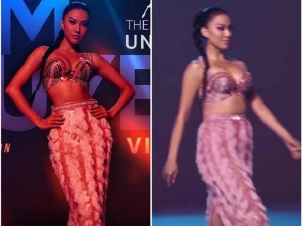 Á hậu Kim Duyên lộ eo ngấn mỡ, so với ảnh đã qua photoshop mà 'xỉu ngang'?