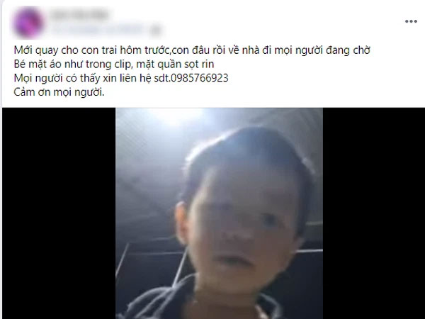 Clip: Người bố tiết lộ chiếc áo con trai mặc ở thời điểm mất tích, mong con về nhà mọi người đang chờ