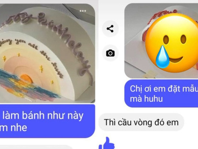 Đặt tiệm bánh 'làm như mẫu này cho em', cô gái tức nghẹn khi kết quả khác xa lại còn bị mắng '400k mà đòi hỏi'