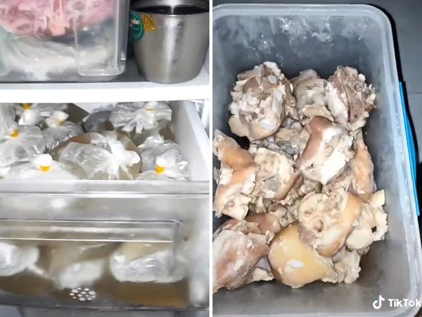 Cô gái khoe chiếc tủ lạnh đầy ắp được chuẩn bị sẵn khiến ai xem xong cũng thấy nhớ mẹ