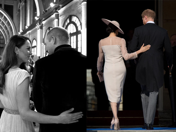 Meghan bị soi khoảnh khắc bị chị dâu Kate 'bóc trần' tình cảm thực sự dành cho Harry