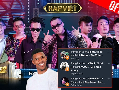 Hàng loạt fanpage của thí sinh Rap Việt bất ngờ bị tấn công, đổi thành tên của 'hacker' quen thuộc gần đây?