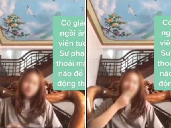 'Cô giáo tương lai' ngồi học online mà miệng ăn tóp tép, thái độ càng khiến nhiều người bàn tán