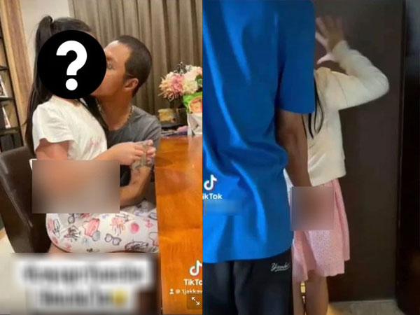 Nam nghệ sĩ nổi tiếng gây tranh cãi kịch liệt khi có hành động nhạy cảm với con gái, người quay lại clip chính là người vợ
