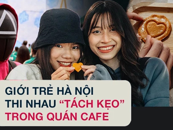 Bắt trend Squid Game, quán cà phê Hà Nội bán hơn 3.000 kẹo đường, giới trẻ kéo đến ùn ùn