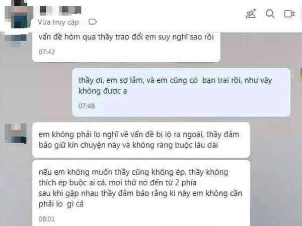 Lộ tin nhắn gây sốc của một giảng viên ở Hà Nội: 'Tạo điều kiện' cho nữ sinh tốt nghiệp ra trường bằng cuộc hẹn tại khách sạn