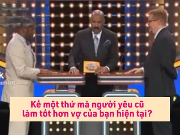 Được yêu cầu kể 1 thứ người yêu cũ làm giỏi hơn vợ bạn, anh chồng đưa ra đáp án khiến người xem phải 'run tim' giùm: Lần này 'tới công chuyện' rồi đây!