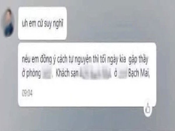 Tường trình của giảng viên bị nghi nhắn tin gợi ý nữ sinh đến khách sạn: Khẳng định bị bôi nhọ, nhà trường mời công an vào cuộc