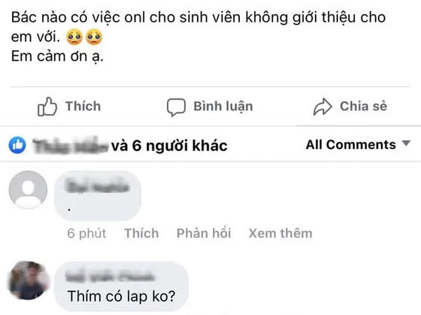 Nữ sinh tìm việc làm thêm online, thanh niên đi ngang hỏi 'có laptop không?' rồi bày cách kiếm tiền xem mà tức