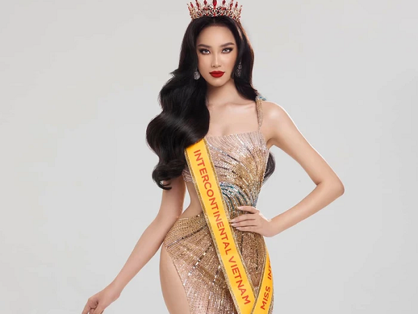 Ái Nhi tung ảnh diện váy dạ hội trước chung kết Miss Intercontinental