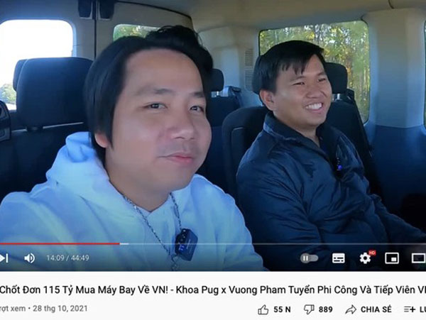 'Giàu nứt vách' như Khoa Pug: Bỏ 115 tỷ mua máy bay riêng cùng triệu phú đô la ở Mỹ, tiết lộ một điều khiến dân tình còn sốc hơn