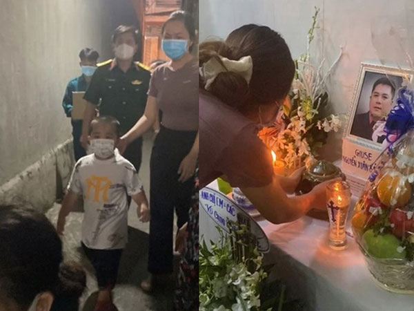 Nghe mẹ giục đi đón bố, em bé chạy ra đầu ngõ mừng rỡ hỏi một câu khiến người lớn rơi nước mắt