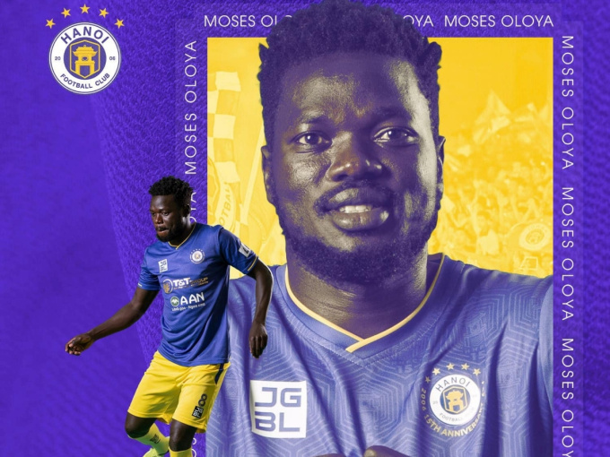 Hà Nội FC chia tay Moses Oloya