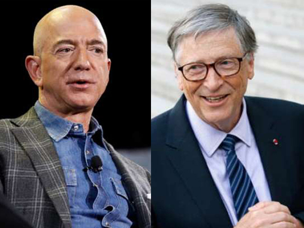 Bill Gates mừng sinh nhật cùng tỷ phú Jeff Bezos