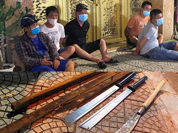 Ngăn chặn nhóm người mâu thuẫn trong quán nhậu định đánh nhau