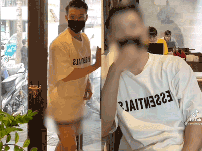 Thanh niên tự quay clip 'không mặc quần' khi đi cafe khiến nhiều người phẫn nộ, hành động thô tục cuối clip thực sự rất 'gợi đòn'!