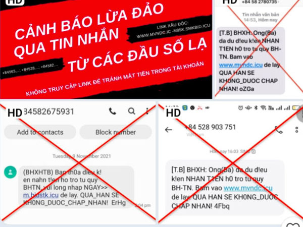 Mất tiền vì tin nhắn giả hỗ trợ Bảo hiểm thất nghiệp
