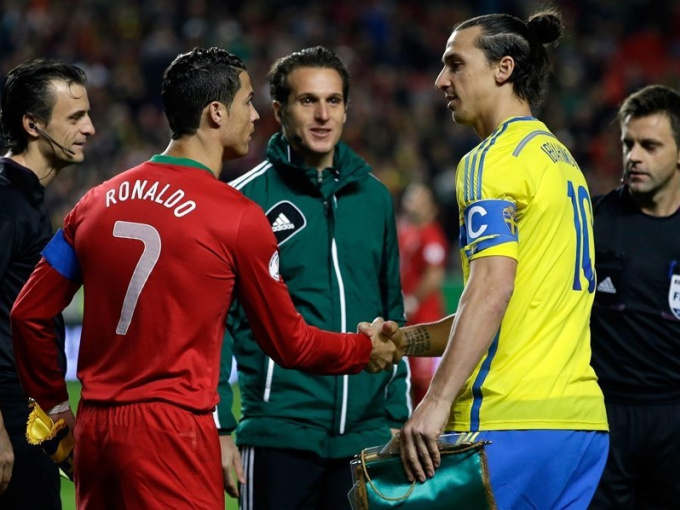 Ronaldo dễ đụng Ibrahimovic, Lewandowski ở play-off World Cup