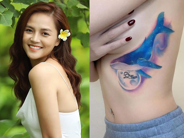 Thu Quỳnh khoe hình xăm to nhất trên cơ thể, tự tin khẳng định: 'Tôi, một phụ nữ 33 tuổi, đã có 1 đứa con và 5 hình xăm'