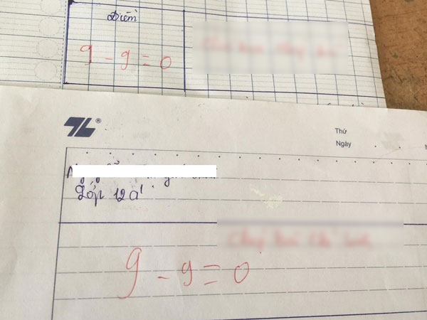 Ngạc nhiên khi 2 bài kiểm tra 9 điểm bị cô giáo đánh lùi về 'mo', nhìn sang lời phê bên cạnh học sinh mặt 'tái mét'