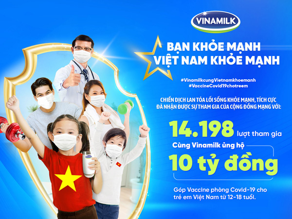 Chiến dịch 'Bạn Khỏe Mạnh, Việt Nam Khỏe Mạnh' của Vinamilk hoàn thành chuỗi hoạt động đầu tiên với nhiều kết quả ấn tượng