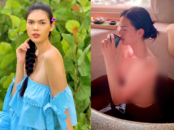 Nữ diễn viên từng cạo đầu đi tu bất ngờ tung ảnh bán nude, để hở cả vòng 1 không mảnh vải che chắn