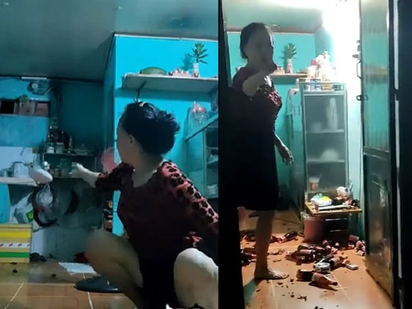 Bực bội vì chồng nhậu nhẹt tối ngày, vợ quăng cả mâm cơm vào góc nhà, hất sạch 2 két bia trước con mắt ngỡ ngàng của khách khứa