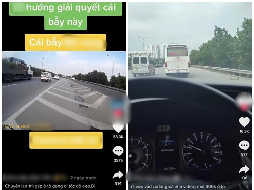 Xôn xao clip đoạn đường vạch xương cá 'bẫy' các phương tiện: CSGT lên tiếng làm rõ