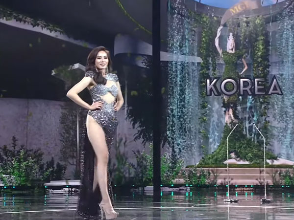 Bán kết Miss Grand International 2021: Mỹ nhân Hàn gây 'thót tim' vì xém lộ hàng khi diện đầm dạ hội