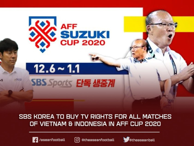 Đài Hàn Quốc 'chơi lớn' khi phát sóng các trận đấu của ĐT Việt Nam tại AFF Cup
