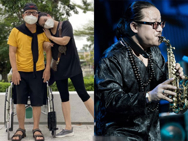 Sau 4 tháng đột quỵ, sức khỏe saxophone Trần Mạnh Tuấn tiến triển tốt, đã đứng được và đang tập đi