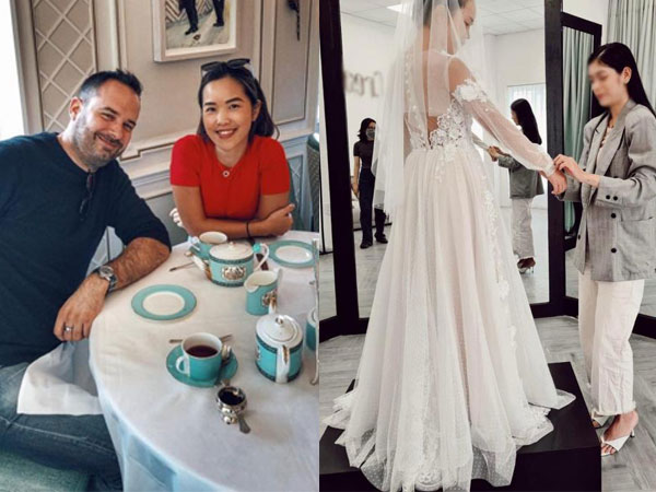 Em gái siêu mẫu Hà Anh đi thử váy cưới, tiết lộ phản ứng của chú rể U50 khi thấy ảnh cô dâu