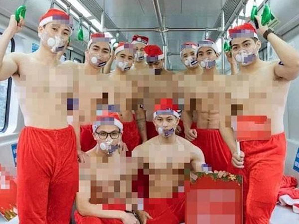 Thanh tra Sở Văn hóa vào cuộc xử lý nhóm người cởi trần trên tàu Cát Linh-Hà Đông