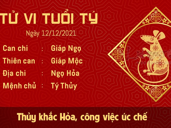 Tử vi Chủ Nhật ngày 12/12/2021 của 12 con giáp: Tý đề phòng rắc rối, Dậu đón tài lộc