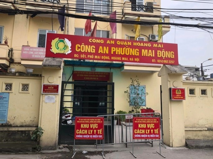 Hà Nội: 4 F0 là cán bộ công an, tạm phong tỏa và dừng hoạt động trụ sở Công an phường