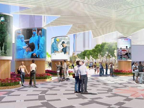 Đường hoa Nguyễn Huệ 2022 có không gian tri ân đồng bào cả nước