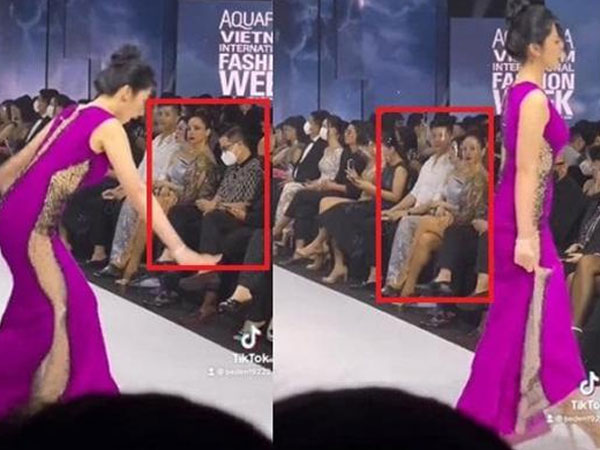 Phản ứng của Lệ Quyên ra sao khi xem 'tình tin đồn' của chồng cũ sải chân trên sàn catwalk và gặp sự cố?